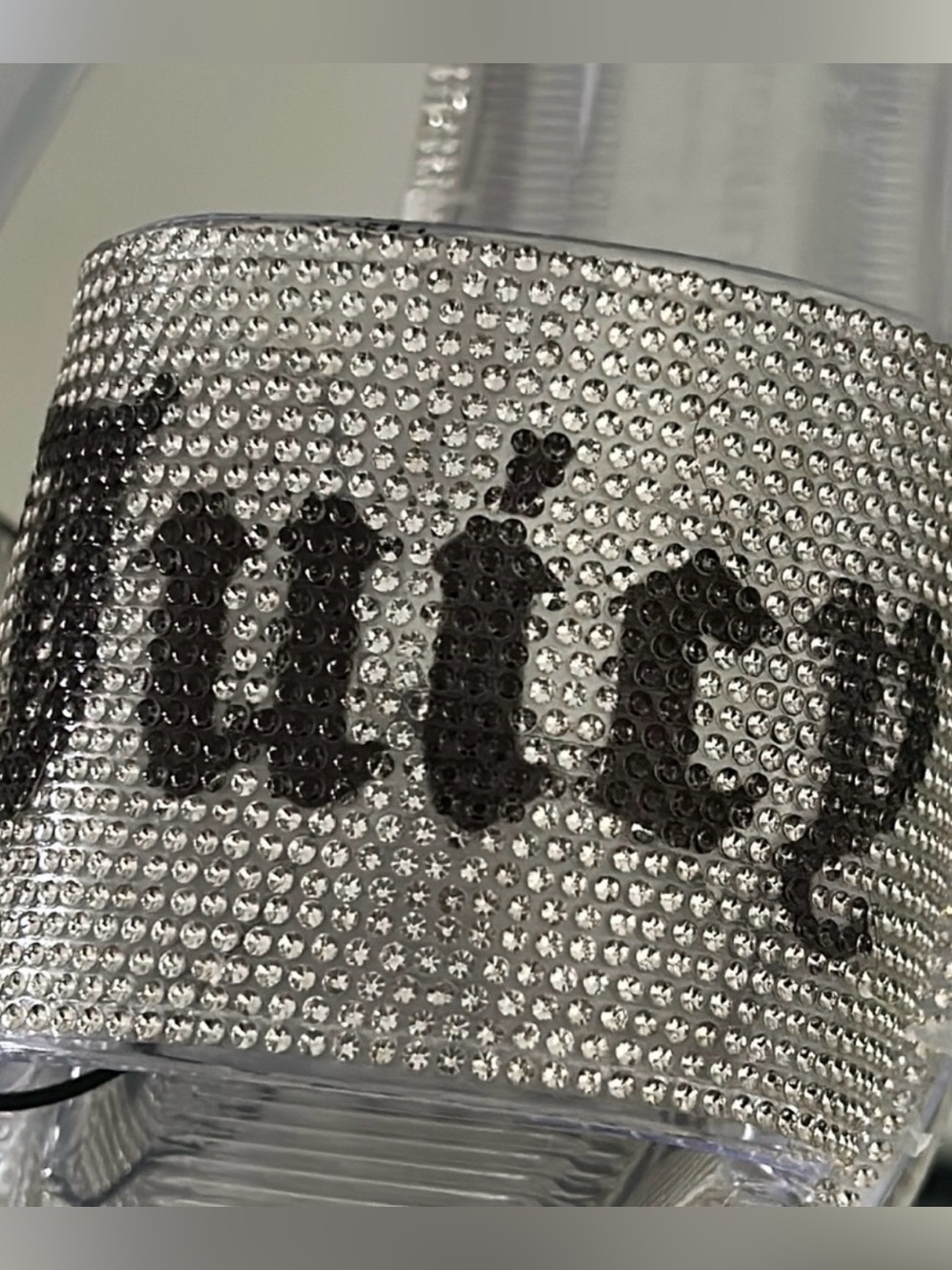 🆕 JUICY COUTURE Hylton Rhinestone Logo Slides Clear Jelly Sandals Size 6 NWT - Picture 11 of 16